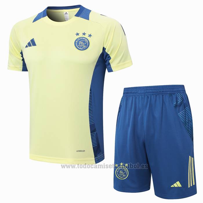 Chandal del Ajax Manga Corta 2024-2025 Amarillo - Pantalon Corto